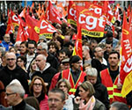 کارکنان دولت فرانسه اعتصاب کردند 